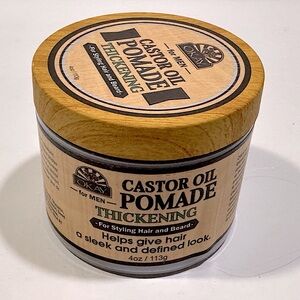OKAY Mens Castor Oil Beard & Hair Pomade – 4 oz.